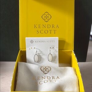 Kendra Scott Silver Drop Earrings
